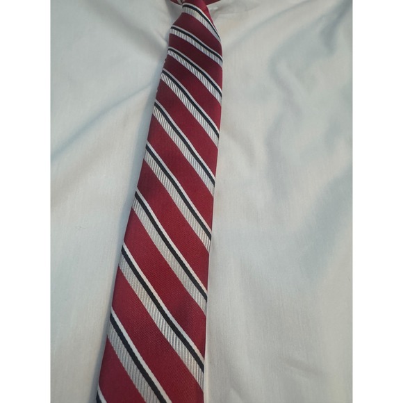 Van Heusen Flex Boys White Dress Shirt Tie Set M 10/12 Husky NWT - Picture 2 of 4